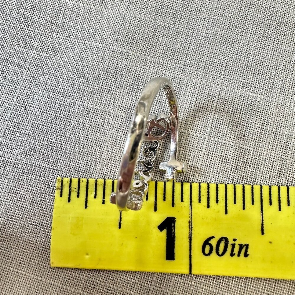 Blessed Cross Sterling Silver Ring - image 3